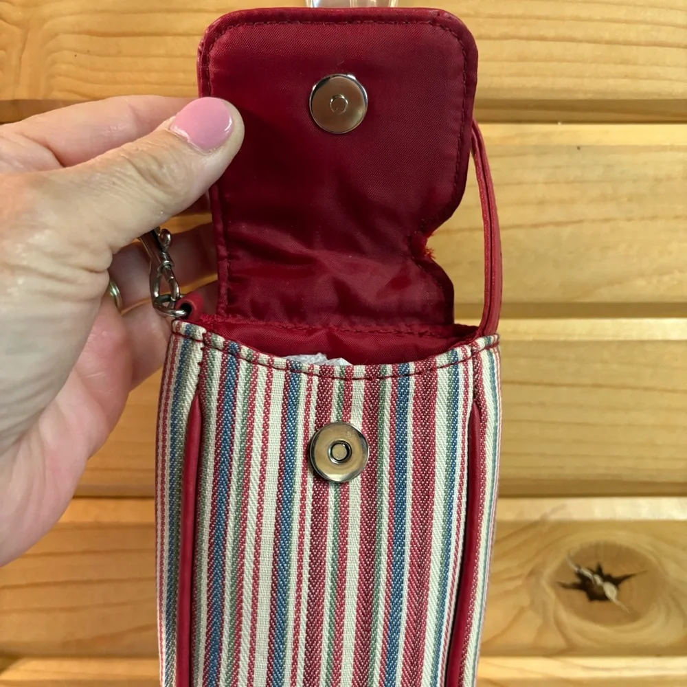Longaberger Vintage Cell Phone Holder, Market Stripe Pattern
